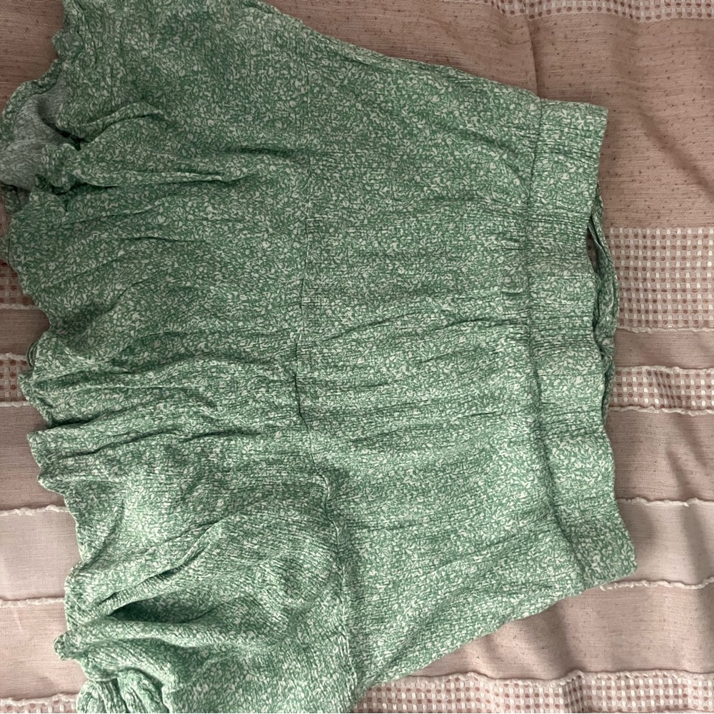 green skirt with tie bow
